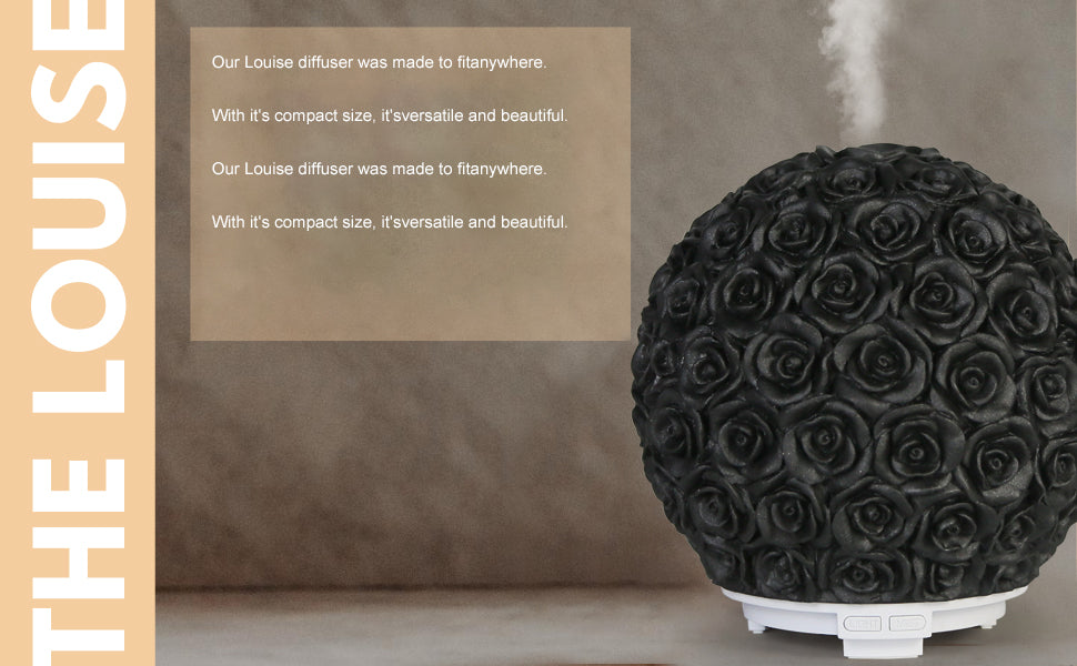 Rose Black Resin Aroma Diffuser