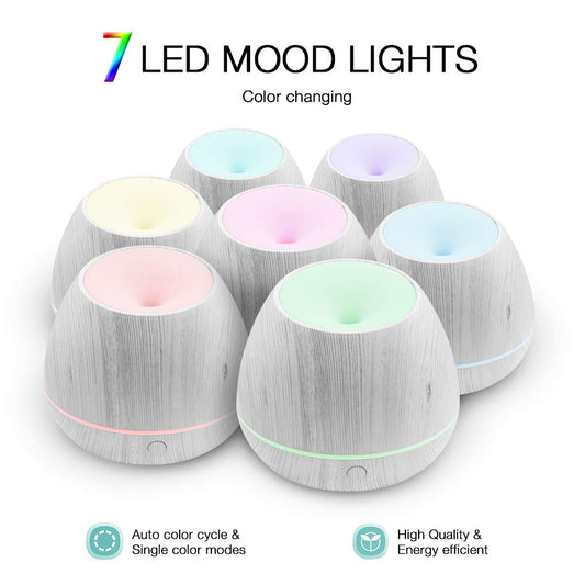 Mini White Wood Grain Diffuser