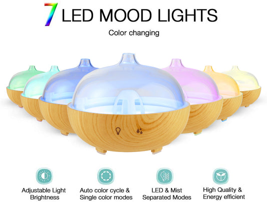 Glass Brown Wood Diffuser