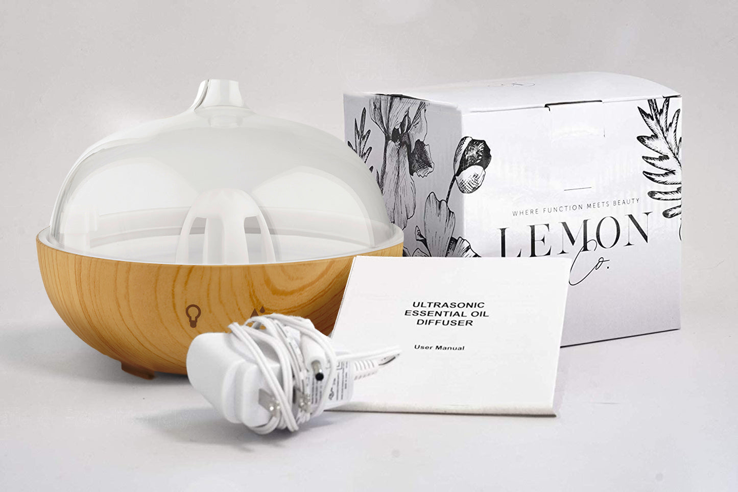 Glass Brown Wood Diffuser