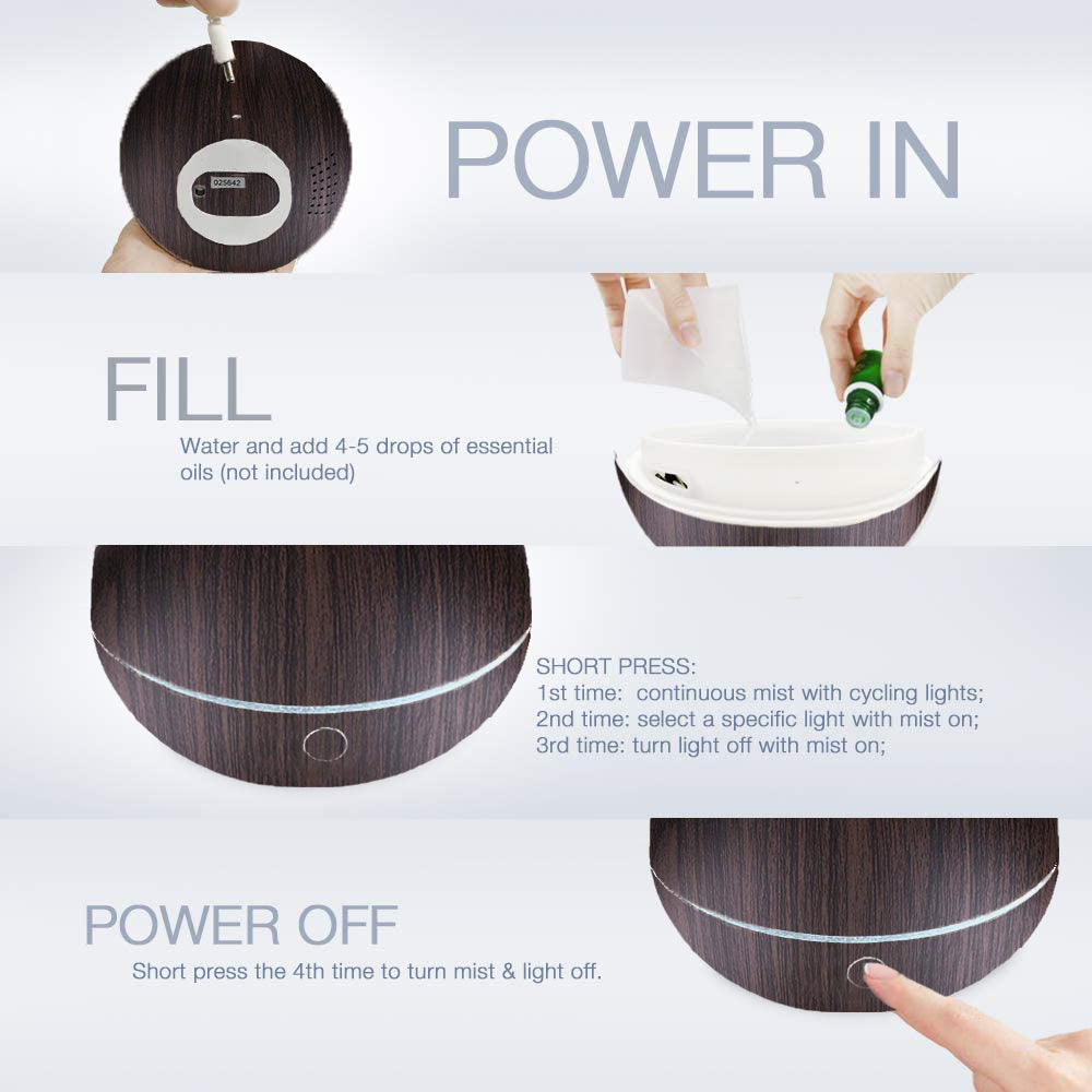 Mini Dark Wood Grain Diffuser