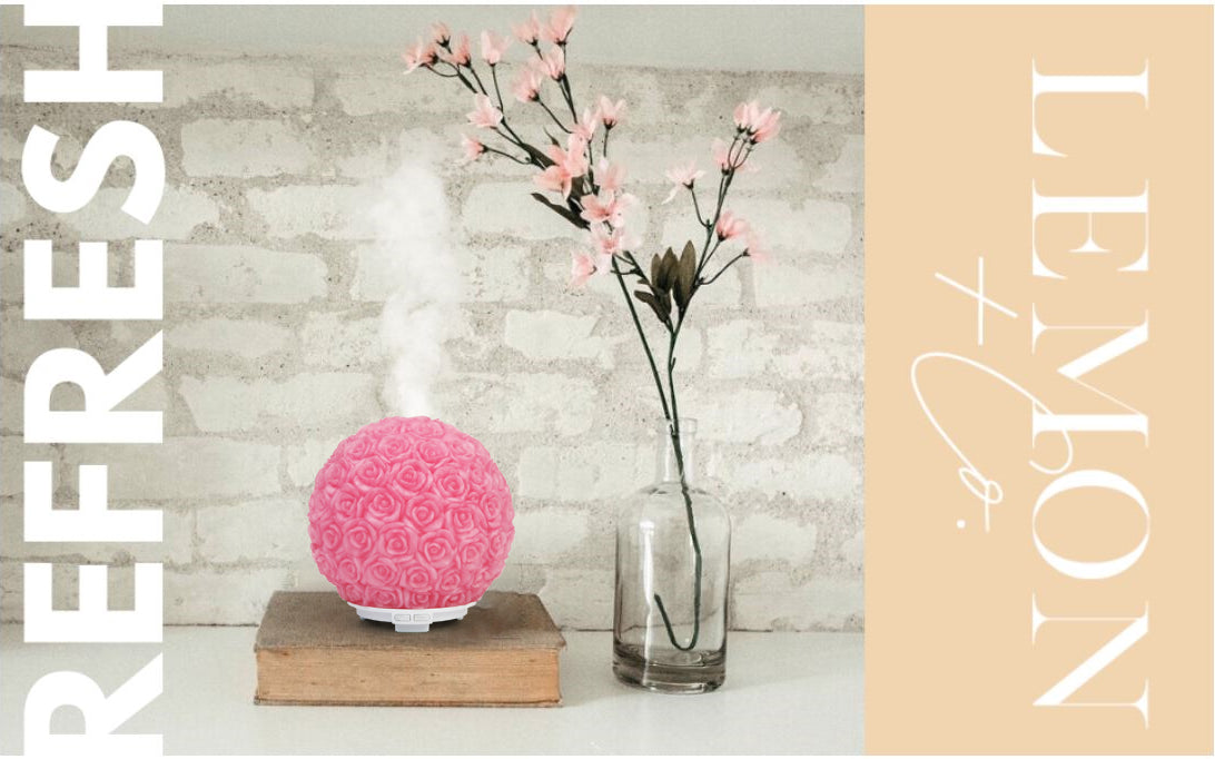 Rose Pink Resin Aroma Diffuser