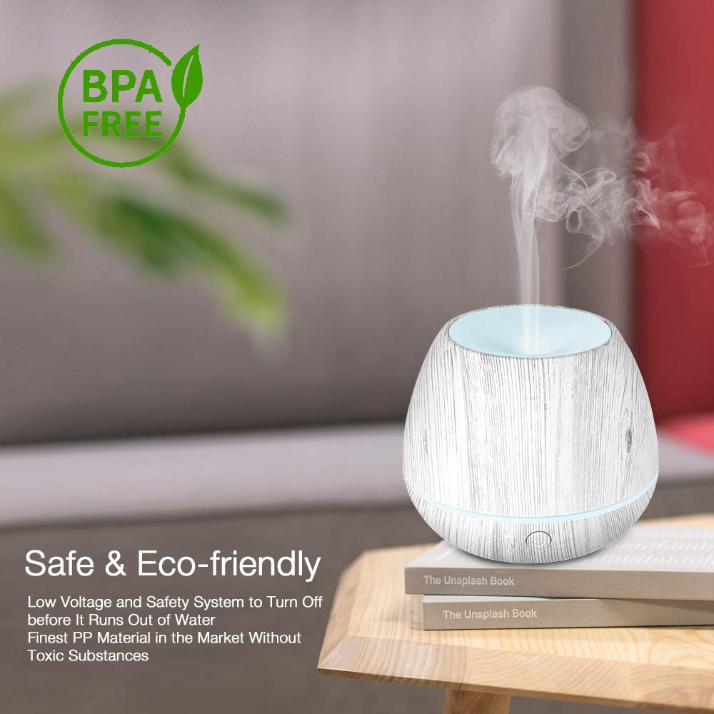 Mini White Wood Grain Diffuser