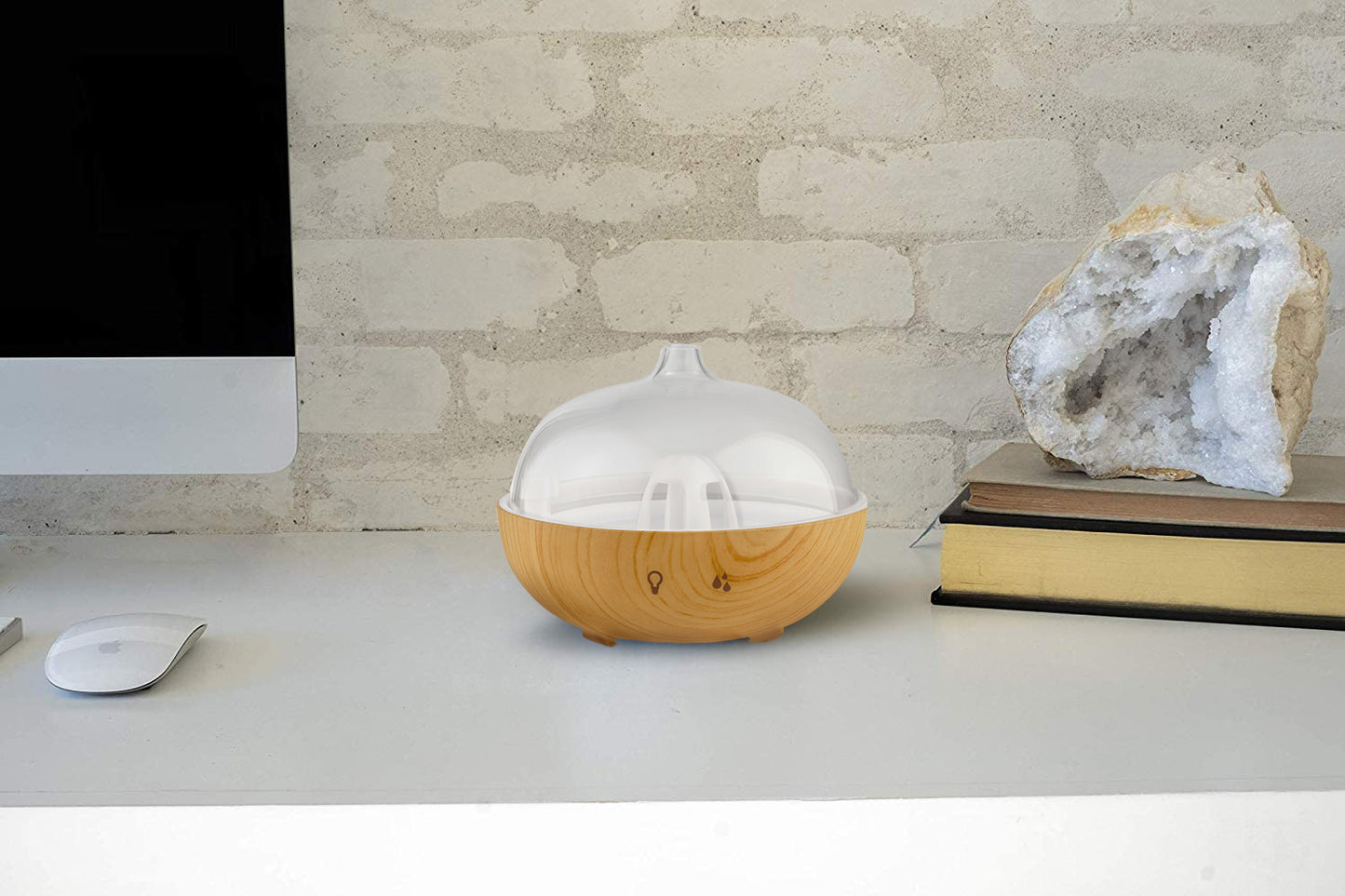 Glass Brown Wood Diffuser