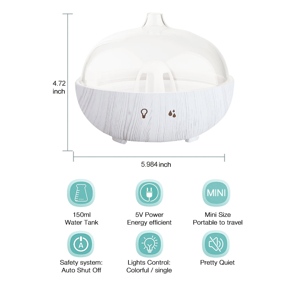 Glass White Wood Grain Diffuser