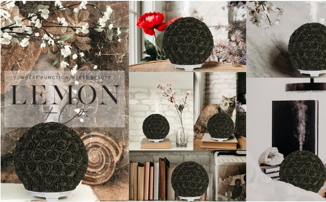 Rose Black Resin Aroma Diffuser