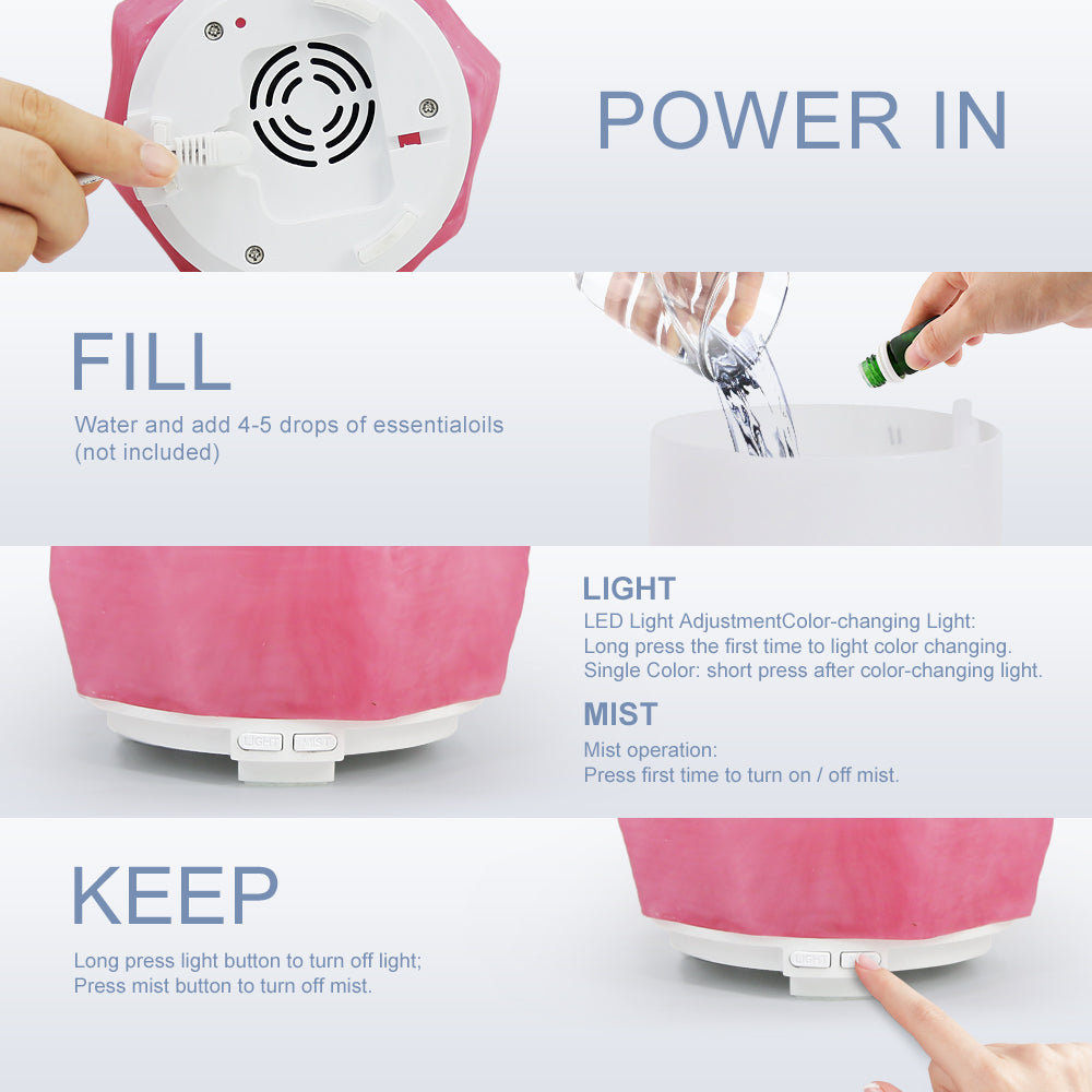 Pink Resin Aroma Diffuser